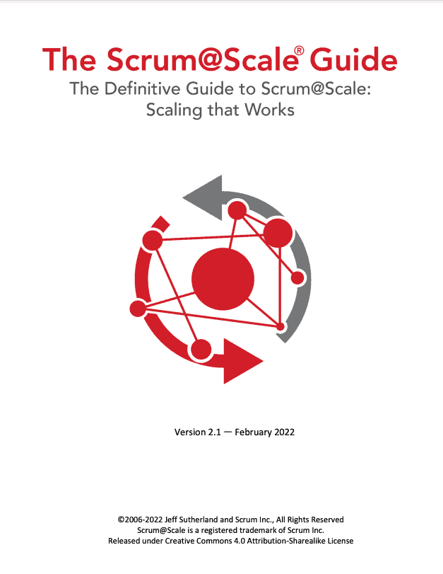 Cover Scrum@Scale Guide