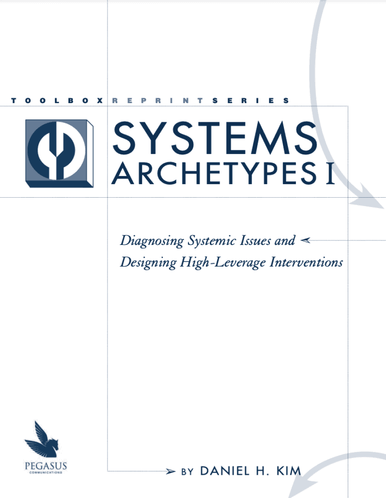 Cover: System Archetypes I: Diagnosing Systemic Issues and Designing High-Leverage Interventions.